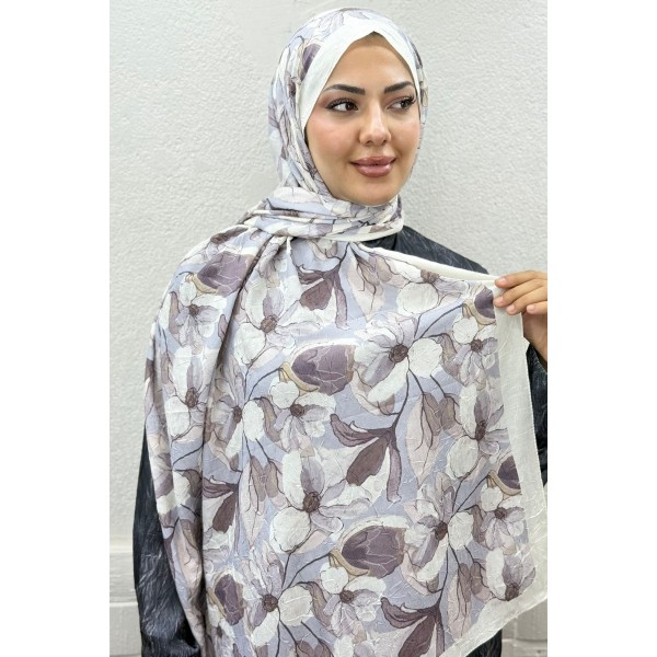 Desenli Bambu Şal 038AG